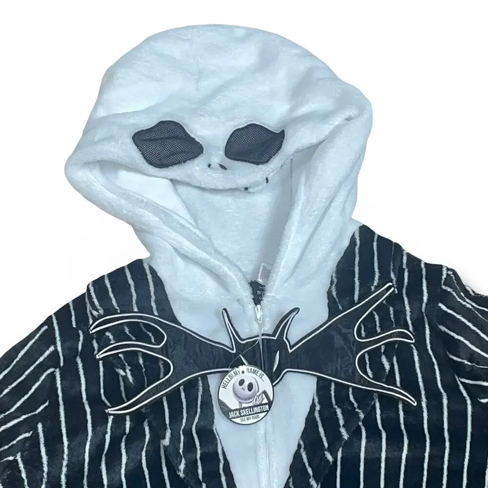 Disney Nightmare Before Christmas Jack Skellington Union Suit XL 16-18 Bat Bow - Picture 6 of 13